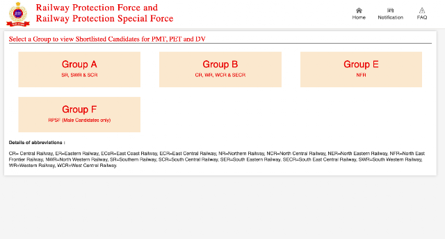 Railways RPF Constable Result Declared, Download List of Candidates for PMT, PET and DV