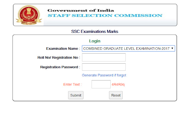 SSC Released SSC CGL 2017 Final Marks, Check Here