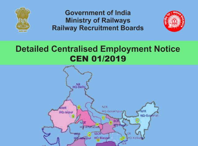 RRB NTPC 2019 CEN 01/2019 Official Notification PDF Download