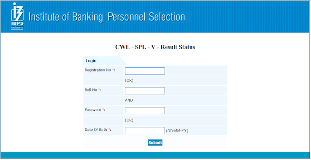 IBPS CWE V Specialist Officers Result Out, check here