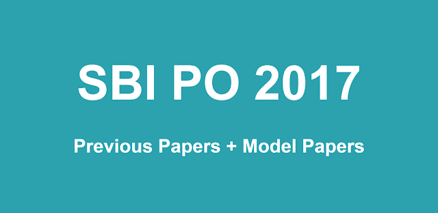 SBI PO Previous Years Question Papers Download PDF