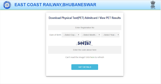 Railways Group D 2018 PET Result (ECR - Bhubaneshwar)