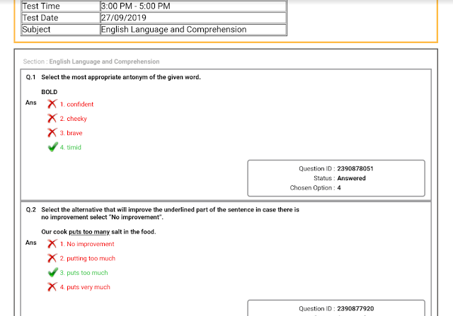SSC CPO 2018 Mains (Paper 2) Questions Paper with Answer Keys PDF Download