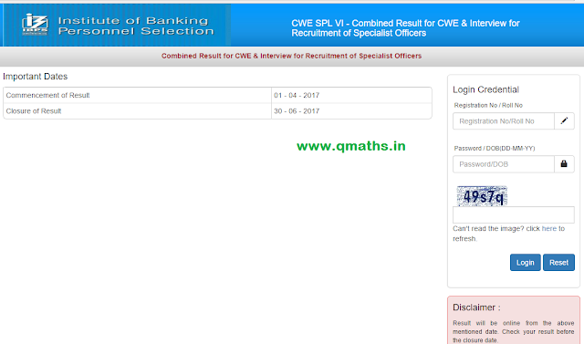 IBPS PO/SO/Clerk 2016-17 Result Declared