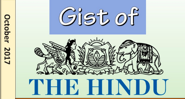 Gist of The Hindu (October 2017) Download in PDF