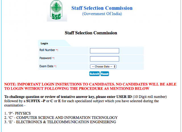 SSC IMD Scientific Assistant 2017 Answer Keys Out