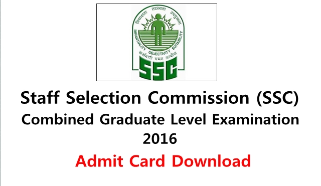 SSC CGL 2016 Tier -1 Call Letter (Admit Card) Download : All regions