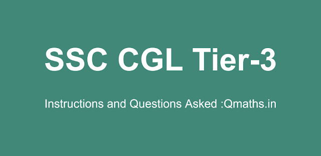 SSC CGL 2016 Tier-3 Questions Asked (Official)