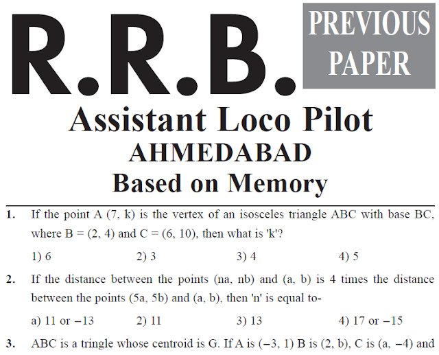 RRB ALP Previous Question Papers + Model Papers PDF Download