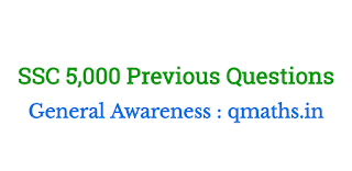 Compilation of 5000 GK/GA Questions Asked in Previous SSC Exams pdf download