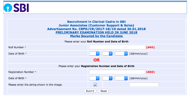 SBI Clerk 2018 Prelims Result declared, Check Here