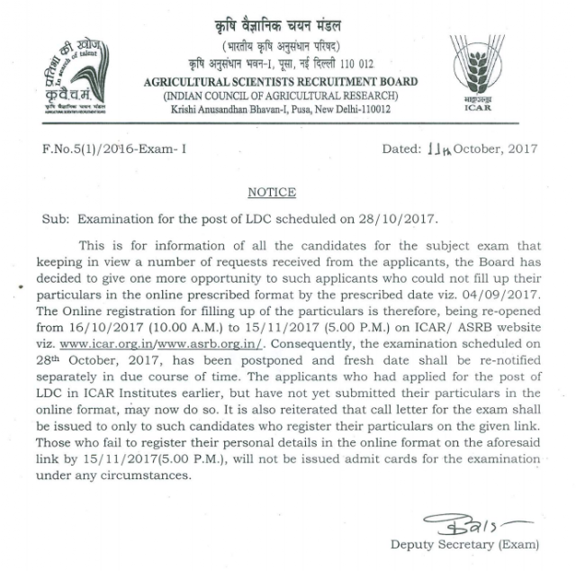 ASRB LDC Recruitment Examination Postponed, Open for New Registrations