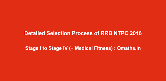 RRB NTPC 2016 Recruitment Process Complete Details