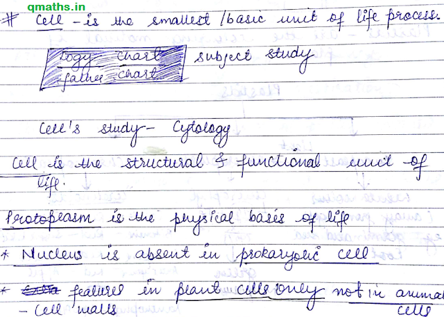 Biology Handwritten Notes for SSC CGL Preparation PDF
