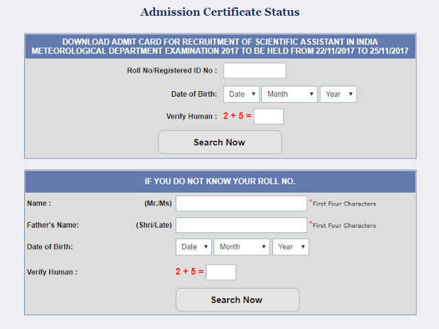 SSC IMD Admit Card Available, Download Here
