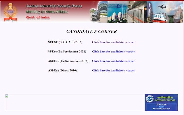 SSC CAPF 2016 Offer of Appointment Download Here