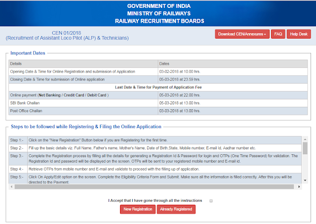 RRB ALP Technician Recruitment 26502 Posts (Link Activated, Apply Now)